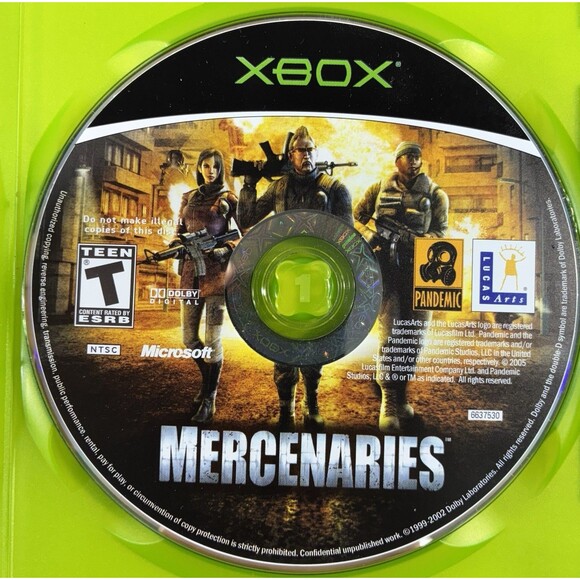 Mercenaries: Playground of Destruction Xbox 2005 Complete with Manual Tested - Picture 6 of 10